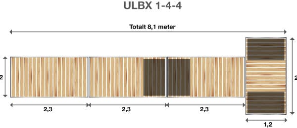 Brygga Ulpukka ULBX 1-4-4 - Bild 1