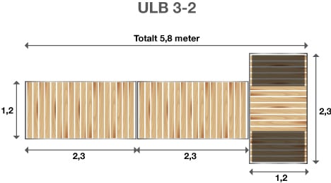 Brygga Ulpukka ULB 3-2, Landfäste för lös mark